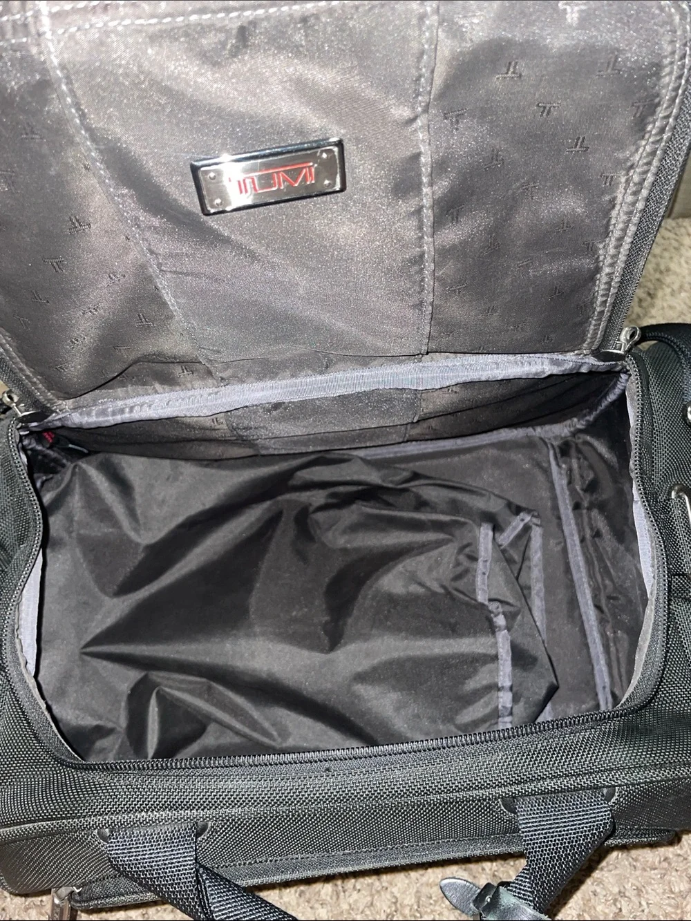 TUMI Black Travel Duffel Bag - Compact Carry-All